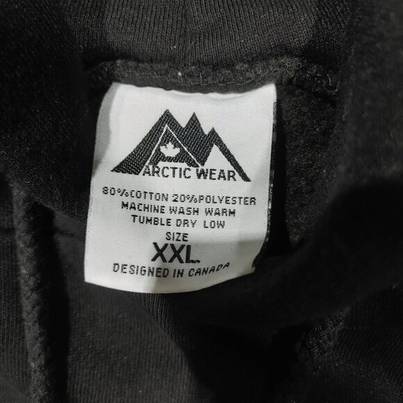 Brand New Arctic Wear Hustle Gang Team Cotton Hoody Black Size XXL - Picture 2 of 3